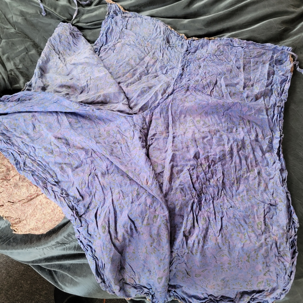 Reversible 100% Silk Wrap Around Pants - Picture 5 of 6